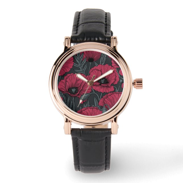 Reloj De Pulsera Paquetes en Viva Magenta (Anverso)