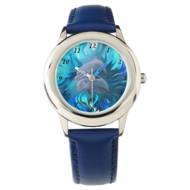 Reloj De Pulsera Par de delfines (Anverso)