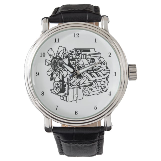 Reloj de pulsera para mecánicos de motores muy coo (Anverso)
