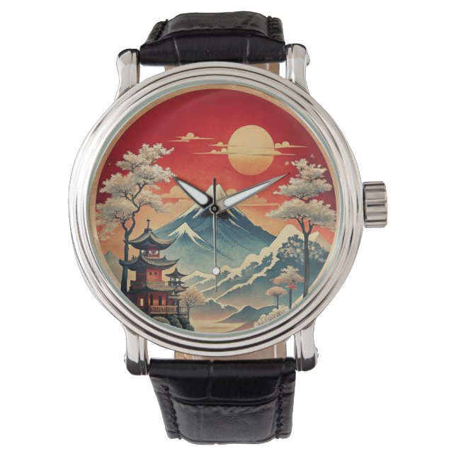Reloj de pulsera para reloj de pared paisajístico  (Anverso)