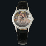 Reloj De Pulsera Para siempre ser mi guión de foto Boda siempre mod<br><div class="desc">Reloj de fotos de moda moderna con escritura con letras a mano y tipografía moderna leyendo:' Siempre seré mi siempre 'junto a tus nombres personalizados y fecha boda. Personaliza tu foto e información favorita. ¡Gran regalo para recién casados o El día de San Valentín!</div>