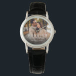 Reloj De Pulsera Para siempre ser mi guión de foto Boda siempre mod<br><div class="desc">Reloj de fotos de moda moderna con escritura con letras a mano y tipografía moderna leyendo:' Siempre seré mi siempre 'junto a tus nombres personalizados y fecha boda. Personaliza tu foto e información favorita. ¡Gran regalo para recién casados o El día de San Valentín!</div>