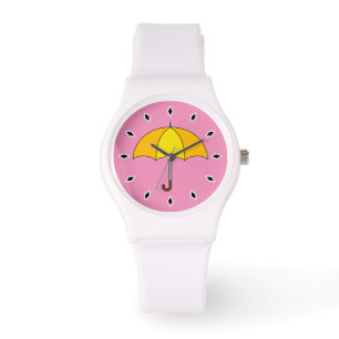 Reloj De Pulsera Paraguas amarillo