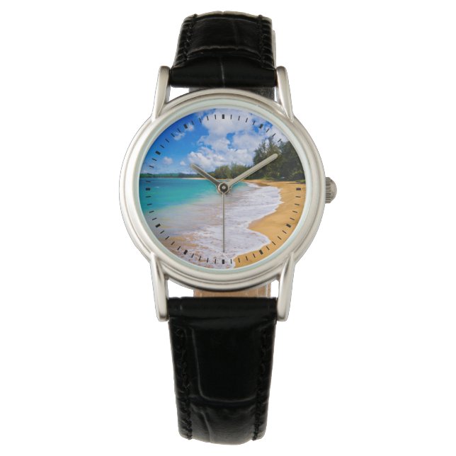 Reloj De Pulsera Paraíso de playa tropical, Hawái (Anverso)