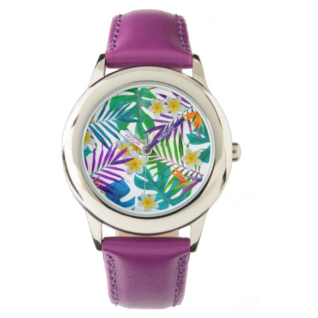 Reloj De Pulsera Paraíso tropical (Anverso)