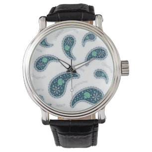 Reloj De Pulsera Paramecia Paisley Protozoo Ciencia Biológica