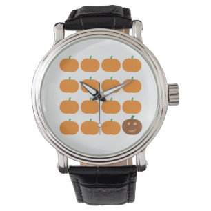 Reloj De Pulsera Parche de calabaza cuta de Halloween