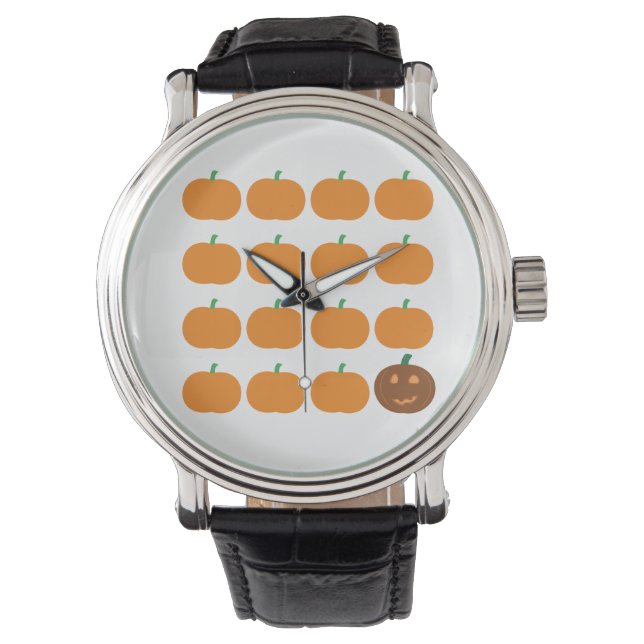 Reloj De Pulsera Parche de calabaza cuta de Halloween (Anverso)