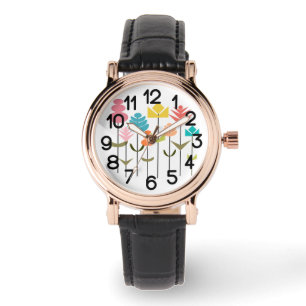 Reloj De Pulsera Parche de flores