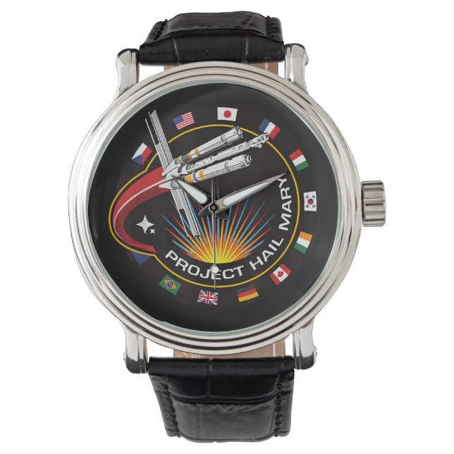 Reloj De Pulsera Parche de misión espacial (Anverso)