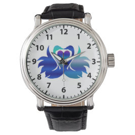 Reloj De Pulsera Pareja de cisnes amorosos (Hansa puuttuwa)