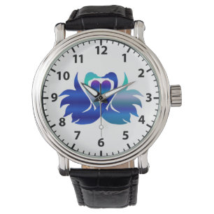 Reloj De Pulsera Pareja de cisnes amorosos (Hansa puuttuwa)
