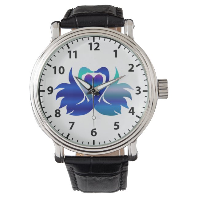 Reloj De Pulsera Pareja de cisnes amorosos (Hansa puuttuwa) (Anverso)