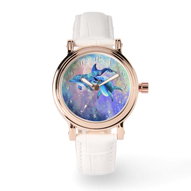 Reloj De Pulsera Pareja Dolphin Watch (Anverso)