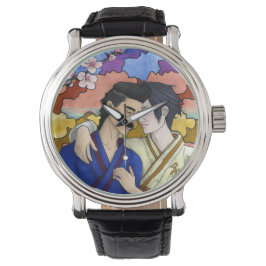 Reloj De Pulsera Pareja gay al estilo del arte japonés Ukiyo-e