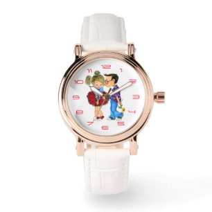 Reloj De Pulsera Pareja Linda Mira