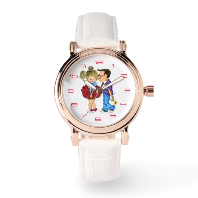 Reloj De Pulsera Pareja Linda Mira (Anverso)