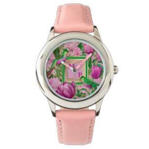 Reloj De Pulsera París Botánico Ave del Paraíso Monograma