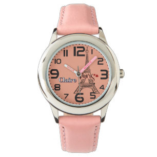 Reloj De Pulsera Paris Eiffel Tower Love Heart