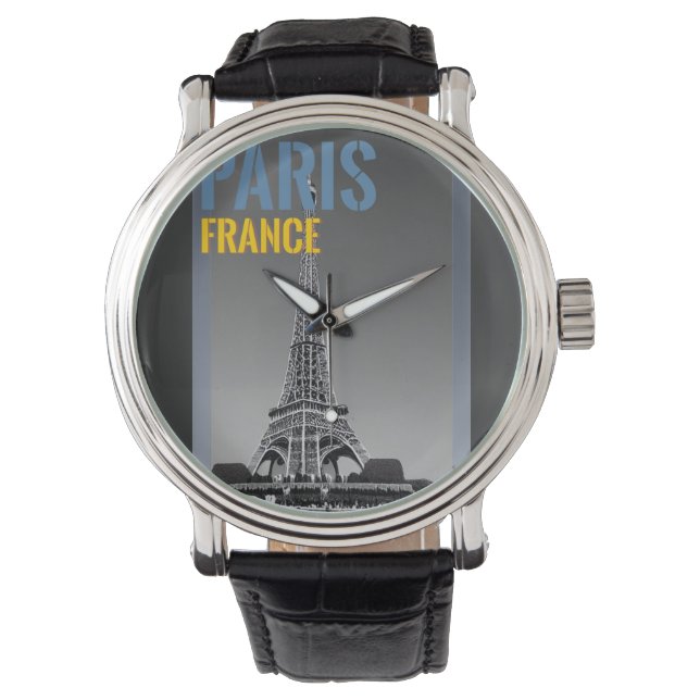 Reloj De Pulsera París Francia (Anverso)