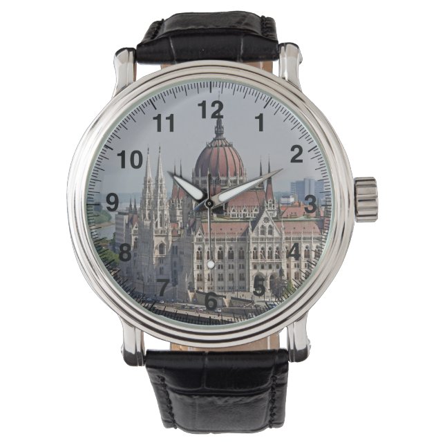 Reloj De Pulsera Parlamento de Budapest al sur, Hungría (Anverso)
