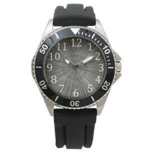Reloj De Pulsera Parodias blancas alternadas en negro, hombres vigi