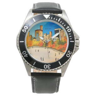 Reloj De Pulsera Parque central de pista de hielo de Nueva York