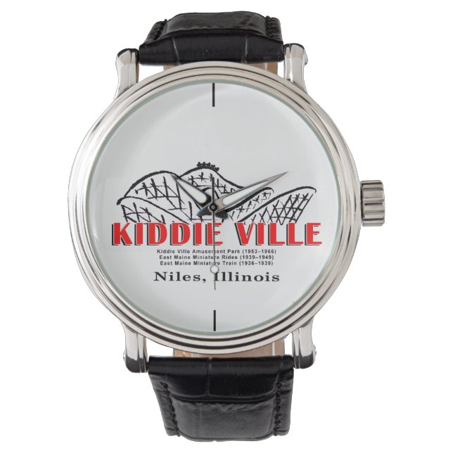 Reloj De Pulsera Parque de atracciones Kiddieville, Niles, Illinois (Anverso)