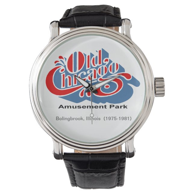Reloj De Pulsera Parque de diversiones Old Chicago, Bolingbrook, Il (Anverso)