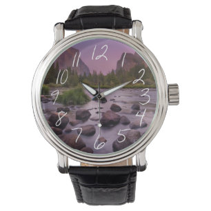 Reloj De Pulsera Parque nacional de Yosemite en la oscuridad