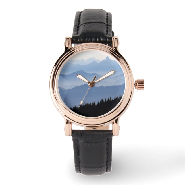 Reloj De Pulsera Parque Nacional Mount Rainier | Montañas Cascade (Anverso)