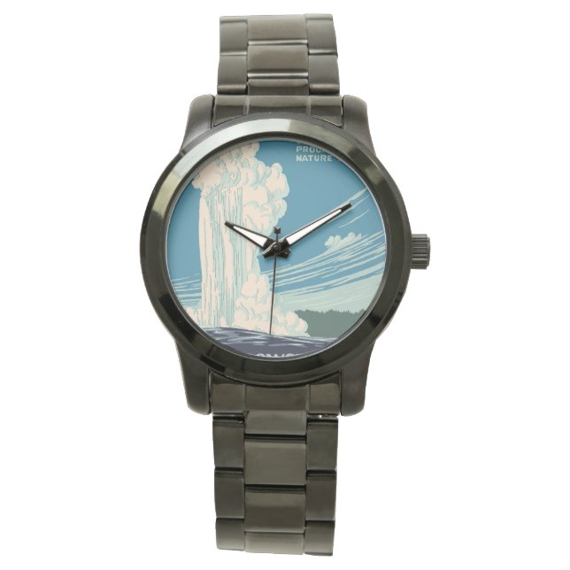 Reloj De Pulsera Parque nacional Yellowstone (Anverso)