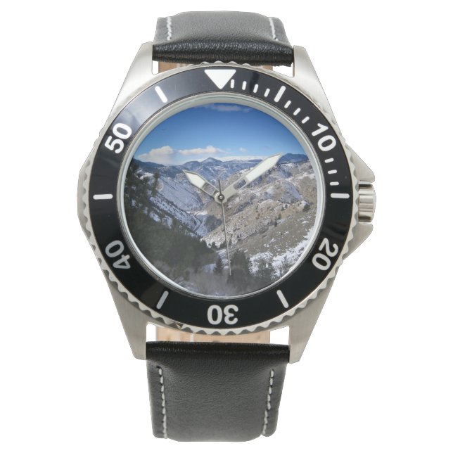 Reloj De Pulsera Parque Windy Saddle, Golden, Colorado (Anverso)