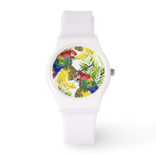 Reloj De Pulsera Parroquia Y Fruta Tropical