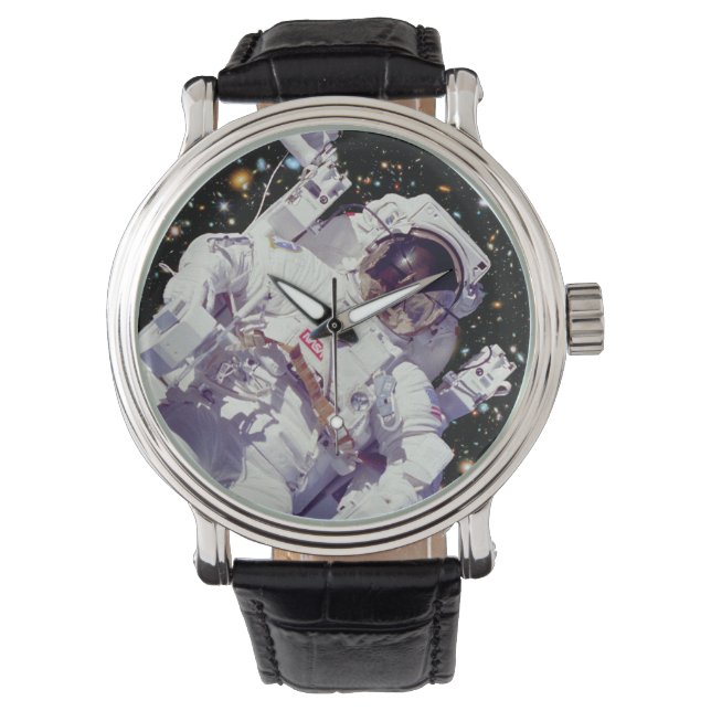Reloj De Pulsera Paseo espacial con mochila propulsora de astronaut (Anverso)