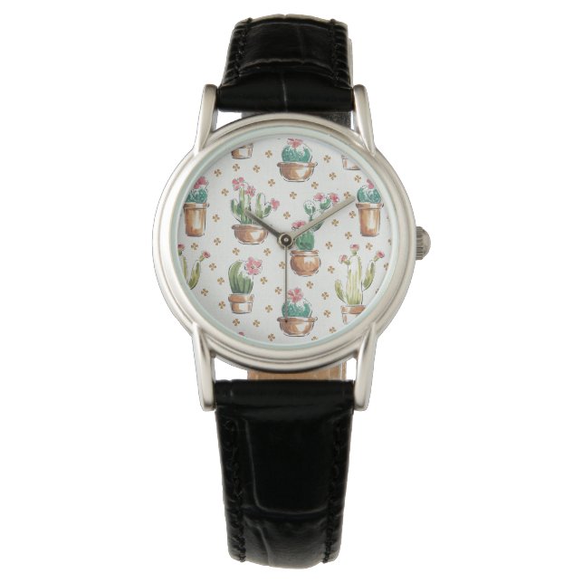 Reloj De Pulsera Paso de la floración del desierto | Modelo de flor (Anverso)