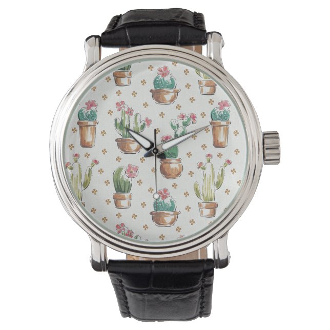 Reloj De Pulsera Paso de la floración del desierto | Modelo de flor (Anverso)