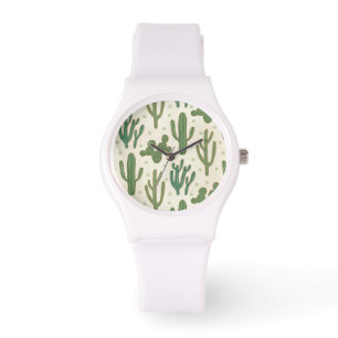 Reloj De Pulsera Paso del suroeste de Geo   Patrón de cactus del de