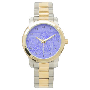 Reloj De Pulsera Pastel Blue Horse Carreras Thoroughbred Racehorse