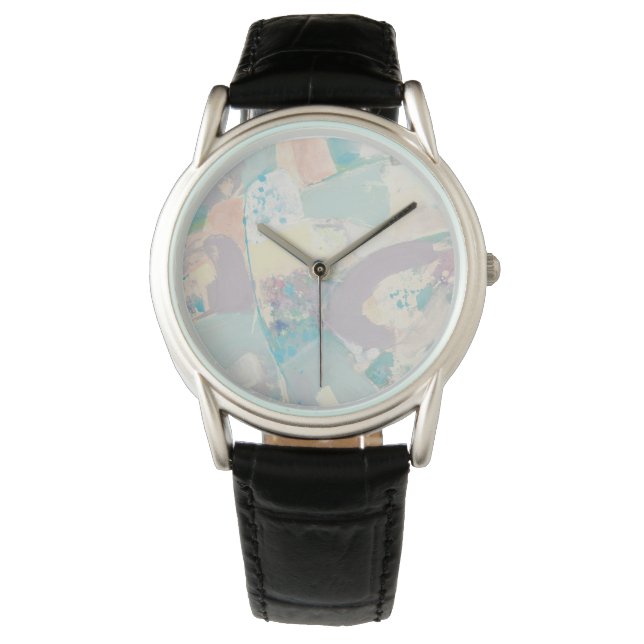 Reloj De Pulsera Pastel de rock blanco (Anverso)