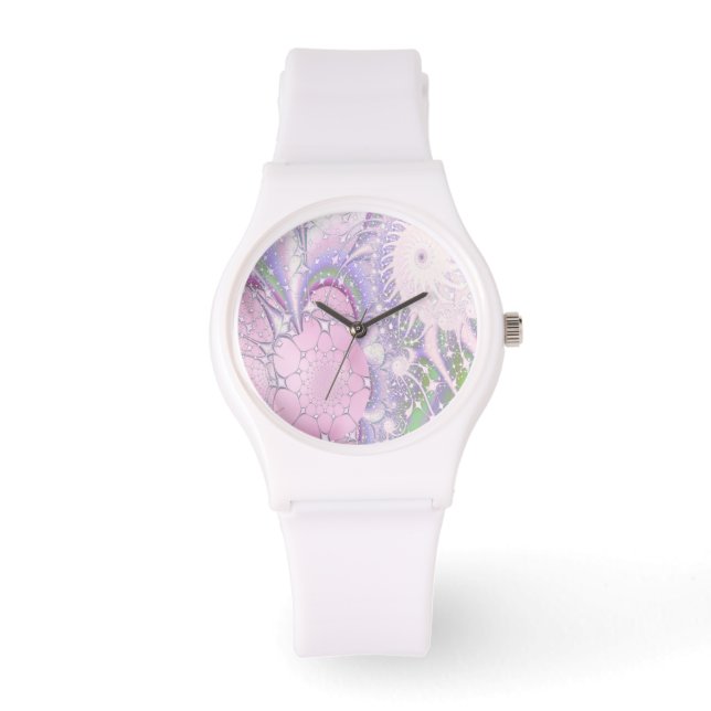 Reloj De Pulsera Pastel Fractal (Anverso)