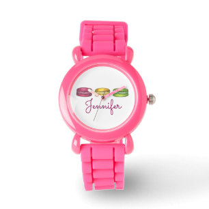 Reloj De Pulsera Pastel francés Macaron Panadería Cocina pastelera