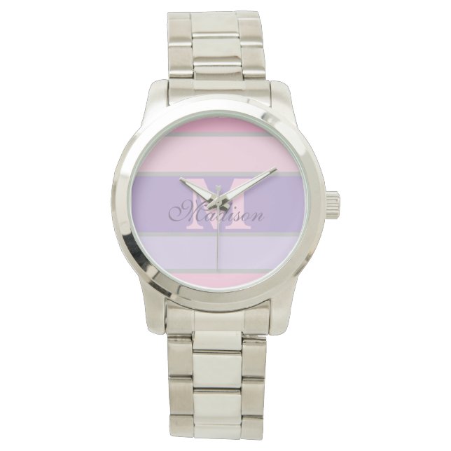 Reloj De Pulsera pastel púrpura (Anverso)