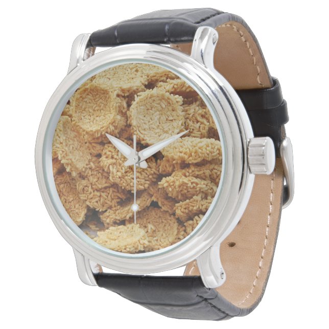 Reloj De Pulsera Pasteles de arroz inflado ~ Platos dulces asiático (Angular)