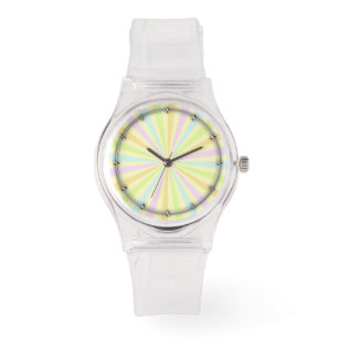 Reloj De Pulsera Pastels Spinning Wheel Sun Burst