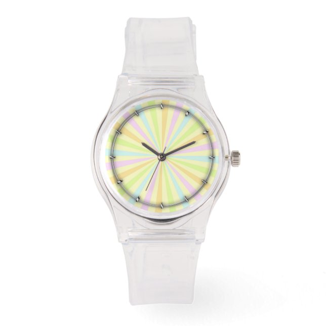 Reloj De Pulsera Pastels Spinning Wheel Sun Burst (Anverso)