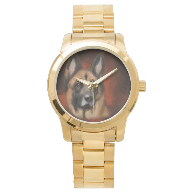 RELOJ DE PULSERA PASTOR ALEMÁN (Anverso)