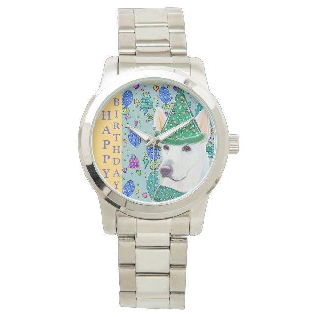 RELOJ DE PULSERA PASTOR ALEMÁN  (Anverso)