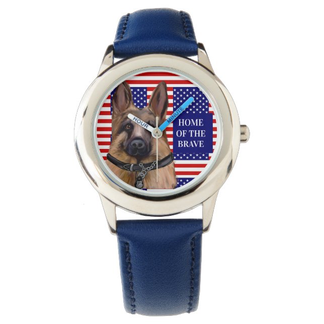 RELOJ DE PULSERA PASTOR ALEMÁN (Anverso)