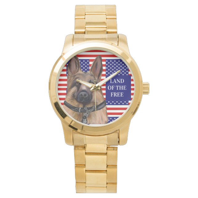 RELOJ DE PULSERA PASTOR ALEMÁN (Anverso)